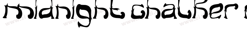 Midnight Chalker Reg字体转换